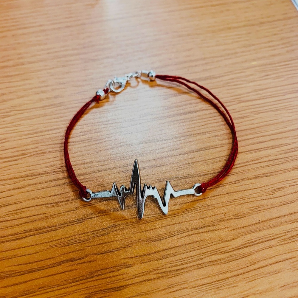 Handcrafted Heartbeat Bracelet
